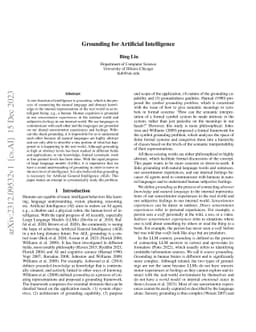 Grounding for Artificial Intelligence