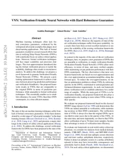 VNN: Verification-Friendly Neural Networks with Hard Robustness
  Guarantees