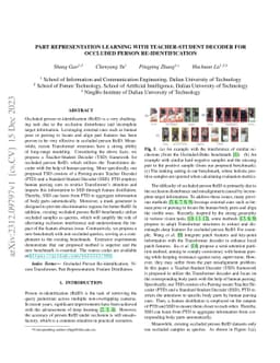 Part Representation Learning with Teacher-Student Decoder for Occluded
  Person Re-identification