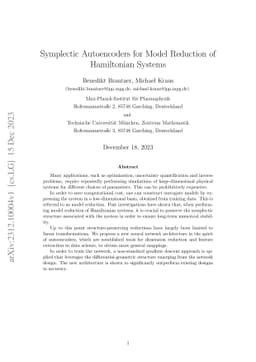Symplectic Autoencoders for Model Reduction of Hamiltonian Systems