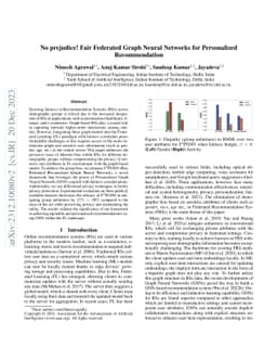 No prejudice! Fair Federated Graph Neural Networks for Personalized
  Recommendation
