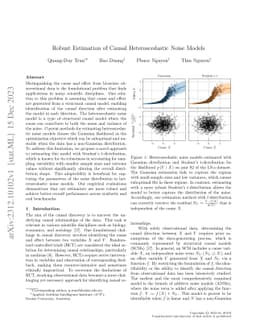 Robust Estimation of Causal Heteroscedastic Noise Models