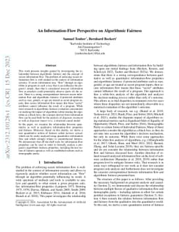 An Information-Flow Perspective on Algorithmic Fairness