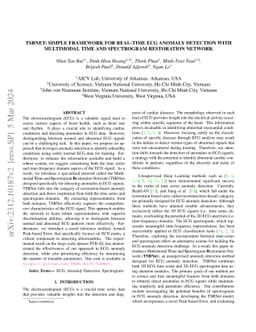 TSRNet: Simple Framework for Real-time ECG Anomaly Detection with
  Multimodal Time and Spectrogram Restoration Network
