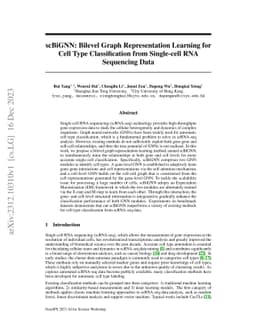 scBiGNN: Bilevel Graph Representation Learning for Cell Type
  Classification from Single-cell RNA Sequencing Data