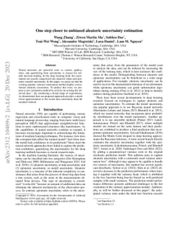 One step closer to unbiased aleatoric uncertainty estimation