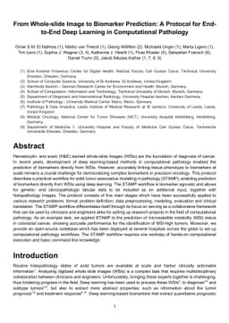 From Whole-slide Image to Biomarker Prediction: A Protocol for
  End-to-End Deep Learning in Computational Pathology