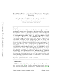 Rapid Open-World Adaptation by Adaptation Principles Learning