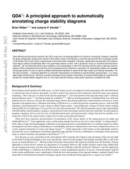 QDA$^2$: A principled approach to automatically annotating charge
  stability diagrams
