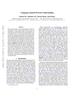 Language-Assisted 3D Scene Understanding