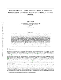 Bridging Logic and Learning: A Neural-Symbolic Approach for Enhanced
  Reasoning in Neural Models (ASPER)