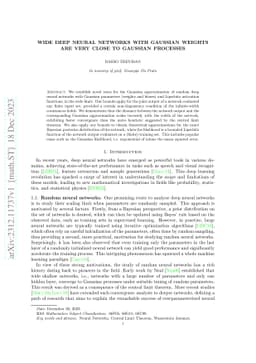 Wide Deep Neural Networks with Gaussian Weights are Very Close to
  Gaussian Processes