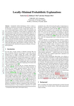 Locally-Minimal Probabilistic Explanations