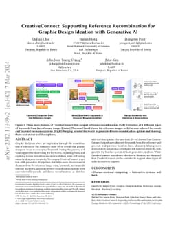 CreativeConnect: Supporting Reference Recombination for Graphic Design
  Ideation with Generative AI