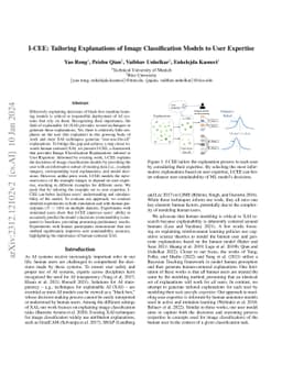 I-CEE: Tailoring Explanations of Image Classification Models to User
  Expertise