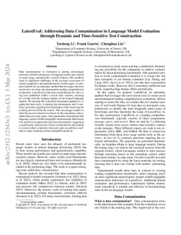 LatestEval: Addressing Data Contamination in Language Model Evaluation
  through Dynamic and Time-Sensitive Test Construction