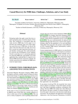 Causal Discovery for fMRI data: Challenges, Solutions, and a Case Study