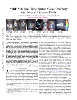 NeRF-VO: Real-Time Sparse Visual Odometry with Neural Radiance Fields