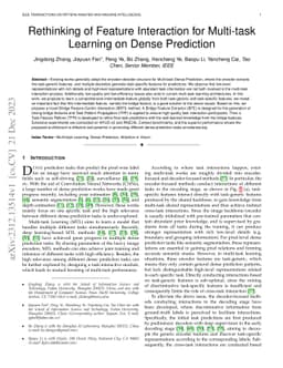Rethinking of Feature Interaction for Multi-task Learning on Dense
  Prediction