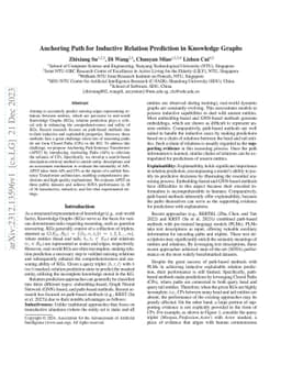 Anchoring Path for Inductive Relation Prediction in Knowledge Graphs
