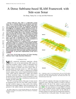 A Dense Subframe-based SLAM Framework with Side-scan Sonar