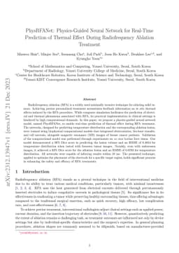 PhysRFANet: Physics-Guided Neural Network for Real-Time Prediction of
  Thermal Effect During Radiofrequency Ablation Treatment