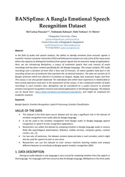 BANSpEmo: A Bangla Emotional Speech Recognition Dataset