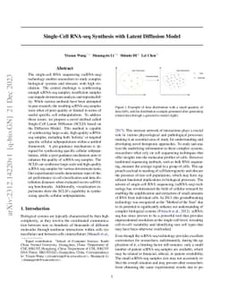 Single-Cell RNA-seq Synthesis with Latent Diffusion Model