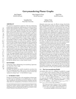 Gerrymandering Planar Graphs