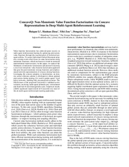 ConcaveQ: Non-Monotonic Value Function Factorization via Concave
  Representations in Deep Multi-Agent Reinforcement Learning