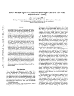 TimesURL: Self-supervised Contrastive Learning for Universal Time Series
  Representation Learning
