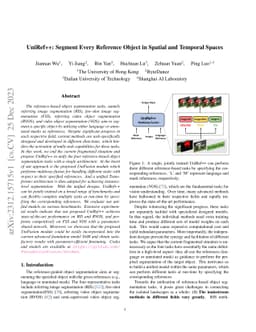 UniRef++: Segment Every Reference Object in Spatial and Temporal Spaces