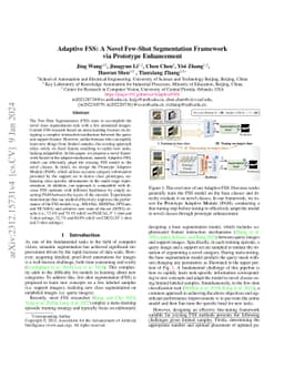 Adaptive FSS: A Novel Few-Shot Segmentation Framework via Prototype
  Enhancement