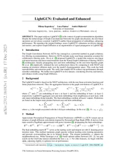 LightGCN: Evaluated and Enhanced