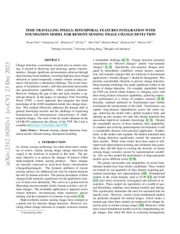 Time Travelling Pixels: Bitemporal Features Integration with Foundation
  Model for Remote Sensing Image Change Detection