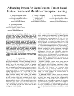Advancing Person Re-Identification: Tensor-based Feature Fusion and
  Multilinear Subspace Learning