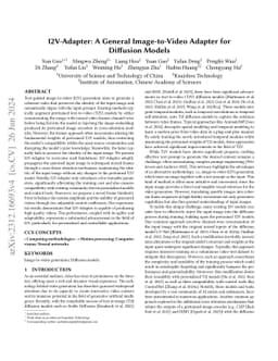 I2V-Adapter: A General Image-to-Video Adapter for Diffusion Models