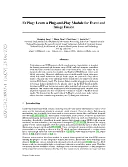 EvPlug: Learn a Plug-and-Play Module for Event and Image Fusion