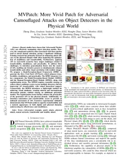 MVPatch: More Vivid Patch for Adversarial Camouflaged Attacks on Object
  Detectors in the Physical World