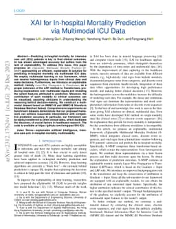 XAI for In-hospital Mortality Prediction via Multimodal ICU Data