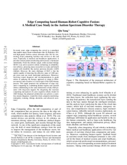 Edge Computing based Human-Robot Cognitive Fusion: A Medical Case Study
  in the Autism Spectrum Disorder Therapy