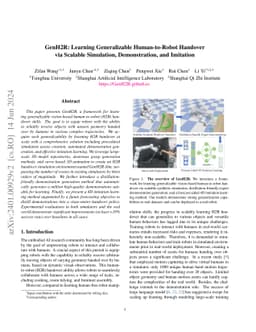 GenH2R: Learning Generalizable Human-to-Robot Handover via Scalable
  Simulation, Demonstration, and Imitation