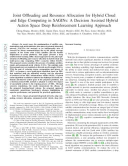 Joint Offloading and Resource Allocation for Hybrid Cloud and Edge
  Computing in SAGINs: A Decision Assisted Hybrid Action Space Deep
  Reinforcement Learning Approach