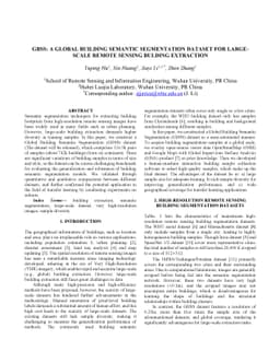 GBSS:a global building semantic segmentation dataset for large-scale
  remote sensing building extraction