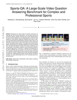 Sports-QA: A Large-Scale Video Question Answering Benchmark for Complex and Professional Sports