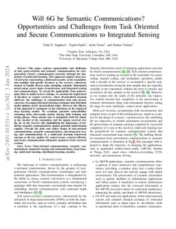 Will 6G be Semantic Communications? Opportunities and Challenges from
  Task Oriented and Secure Communications to Integrated Sensing