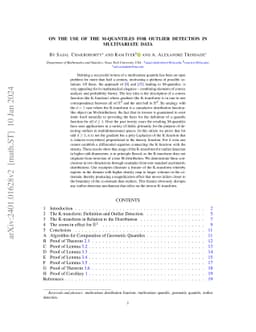 On the use of the M-quantiles for outlier detection in multivariate data