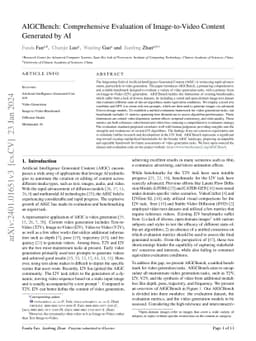 AIGCBench: Comprehensive Evaluation of Image-to-Video Content Generated
  by AI