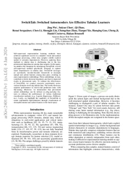SwitchTab: Switched Autoencoders Are Effective Tabular Learners