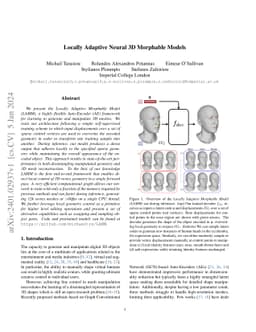 Locally Adaptive Neural 3D Morphable Models